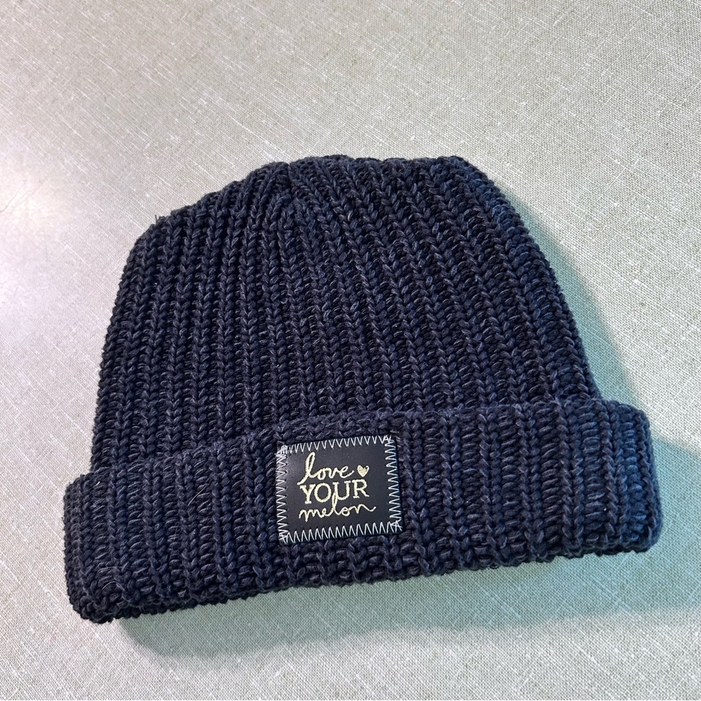 Love Your Melon Navy Knit Beanie
